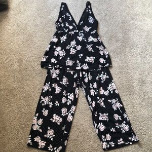 Floral pajama set